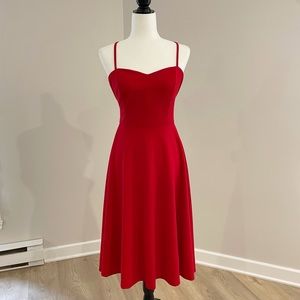 NWOT RED SWEETHEART CAMI DRESS - Size M